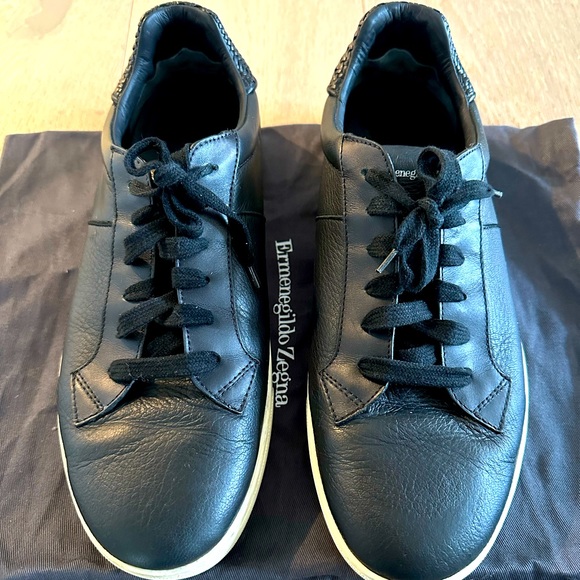 Ermenegildo Zegna Men’s leather sneakers - Picture 2 of 7